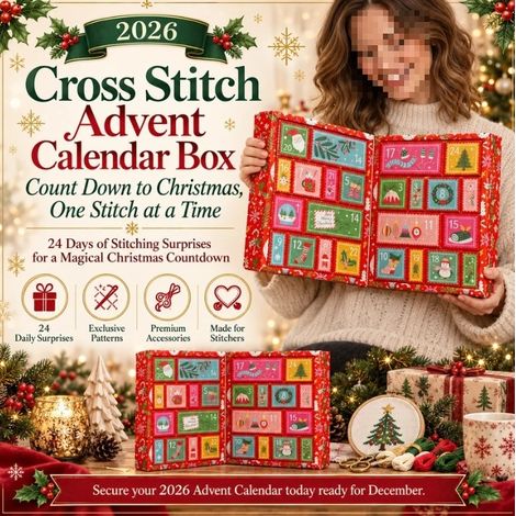 2026 Cross Stitch Advent Calendar Box (2026 Cross Stitch Advent Gift Box)