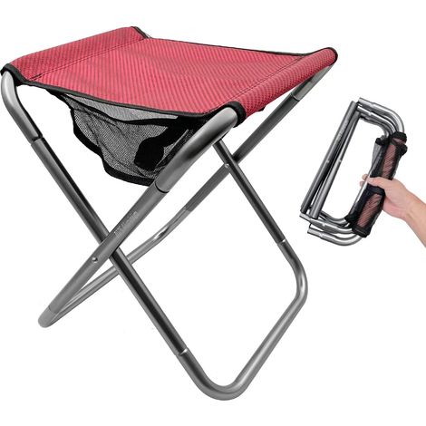Tabouret de camping, tabouret pliant portable, supporte jusqu'à 100 kg pour les adultes. (1/5)