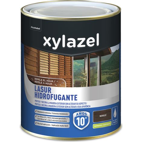 XYLAZEL protector hidrofugante sat 0.750l natural , Lasur acrílico hidrófugo al agua. Forma sobre la superficie una capa protectora con efecto hidrorrepelente Protege todo tipo