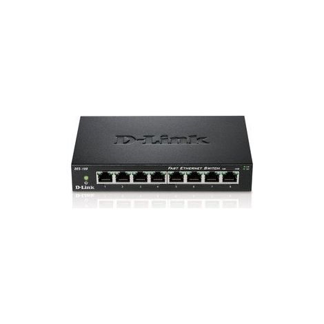 DLink Deutschland 8-Port Switch Layer 2, 10/100Mbit DES-108/E (1/5)