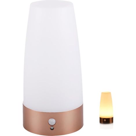 Veilleuse à Détecteur de Mouvement LED Ronde sans Pile, Éclairage Intérieur pour Chambre et Couloir, Lampe Autonome à Capteur pour Sécurité Nocturne, Usage Domestique, Éclairage (1/5)