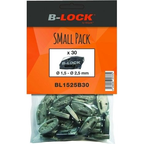 Galet autobloquant pour câble de suspension – Pour câbles Ø 1.5 à 2.5 mm – Charge de travail 70 kg – Sachet de 30 unités – Gripple