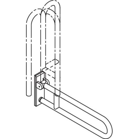 HEWI 805.50.111 poignée SK mobile, acier inoxydable (1/3)