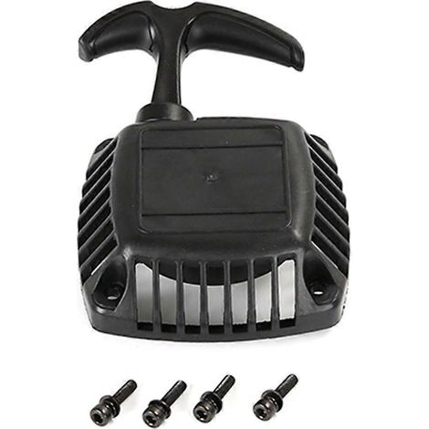 Leichtstart-Seilzugstarter für 32cc-36cc Zenoah CY Motoren für 1/5 HPI Baja 5B Rovan LT Losi 5I (Schwarz) (1/5)