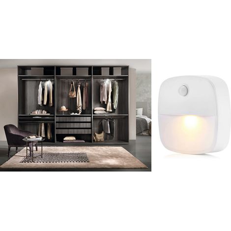 Lampada LED da armadio luce emergenza faretto da parete adesivo TE-B0337 (1/5)