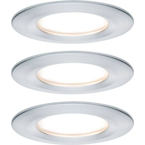 Paulmann Nova Lampada da incasso per bagno Kit da 3 LED (monocolore) LED 18 W IP44 Alluminio (tornito) (1/4)
