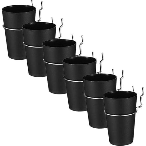 White ABS Pegboard Containers Tool and Cup Organizer for