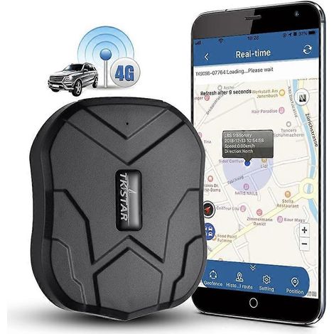 Traceur GPS 4G pour voiture, localisateur magnétique de véhicule 5000 mAh avec surveillance vocale ( ) (1/5)