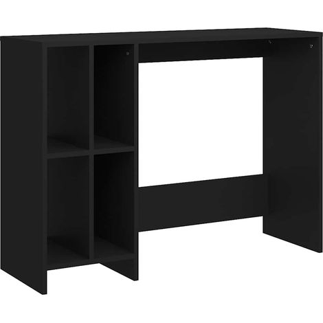 Maison Exclusive - Escritorio notebook madera contrachapada negro (1/5)