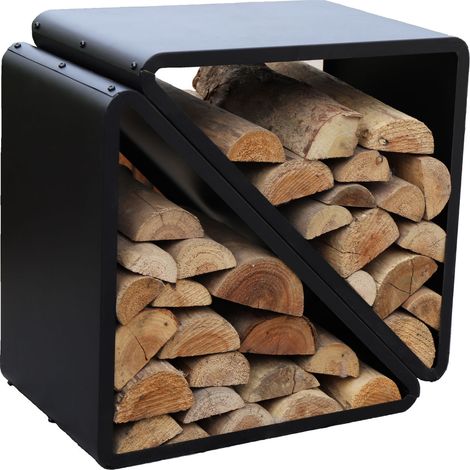 Westmann Kaminholzregal, schwarz, 57 x 35,5 x 56 cm (L x B x H) (1/5)