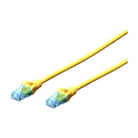 Cordon de brassage DIGITUS UTP cat. 5e 0,5 m PVC jaune (1/2)