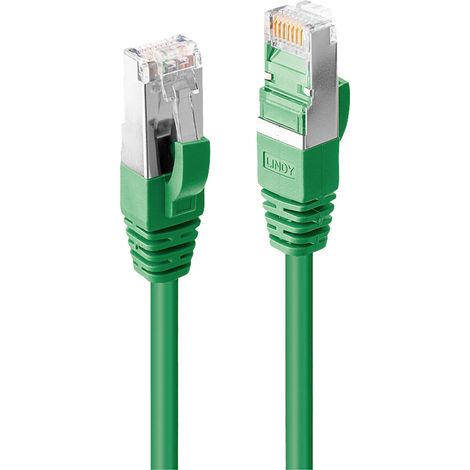 LINDY 47678 RJ45 Patchkabel CAT 6a S/FTP 1.50 m Grün  1 St.