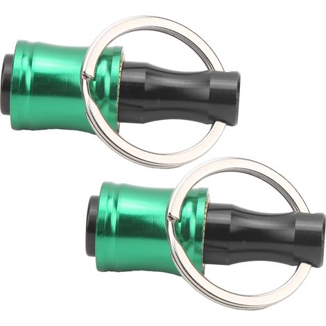 Porte-embouts tournevis 2 pièces, clé porte-outil aluminium vert, rallonge adaptateur à dégagement rapide, porte-embout magnétique (1/5)