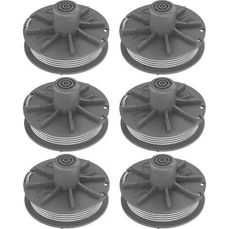 Lot de 6 bobines de fil pour débroussailleuse Gardena 5307-20, pour Easycut 400 Art. 8846, EasyCut 400/25 Art. 9807, ComfortCut450 Art.8847 (1/5)