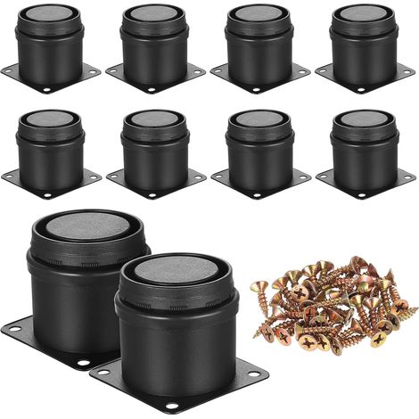 10 verstellbare Möbelfüße (0–10 mm), 5 cm verstellbare Möbelfüße, Nivellierfüße für Tische, verstellbare Metall-Möbelfüße für Stühle, Betten, Sofas, Kleiderschränke, Schränke + Schrauben (1/5)