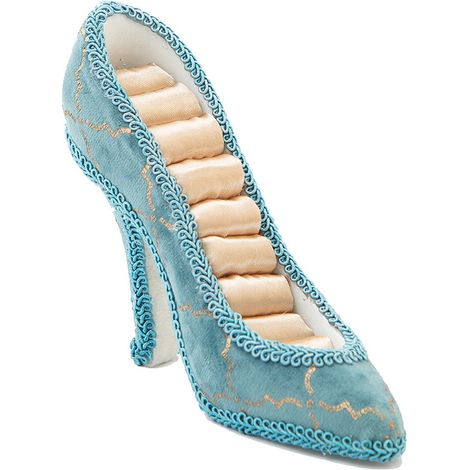 Eleganter Schmuckständer im Retro-Stil in Pfauenblau für Geschäft und Zuhause, Schuh- und Accessoirepräsentation (1/5)