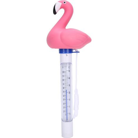 Schwimmendes Pool-Thermometer in Tierform mit Cartoon-Motiv, Pool-Temperaturmesser mit Schnur (1/5)