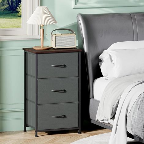 Kommode mit 3 Stoffschubladen, Aufbewahrungsschrank für Schlafzimmer, Wohnzimmer, Flur (1/5)
