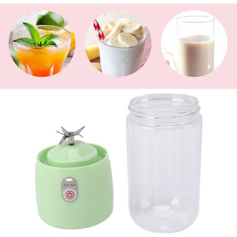 Mini extracteur de jus portable électrique pour la maison, avec gobelet et fonction blender USB, vert à 6 dollars (1/5)