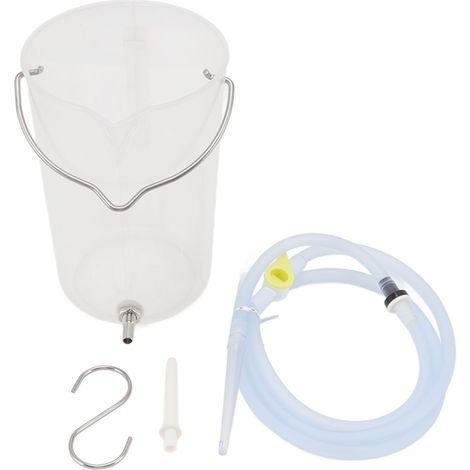 Kit de lavement à café 2L, seau en plastique portable domestique, débit réglable pour soulager la constipation (1/5)