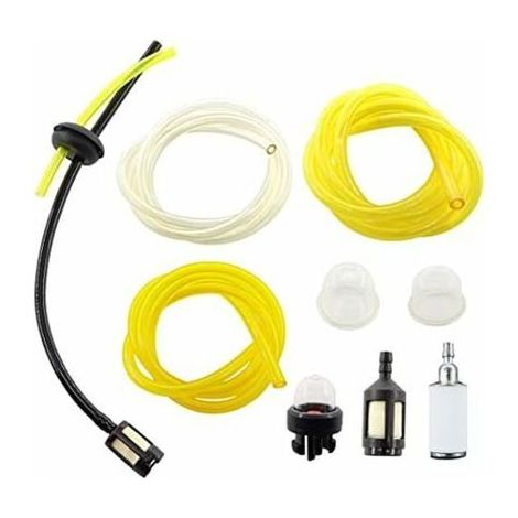HAWUJ 3 tuyaux carburateur avec filtre essence - Compatible tronçonneuses Stihl/Husqvarna/Partner/McCulloch (1/4)