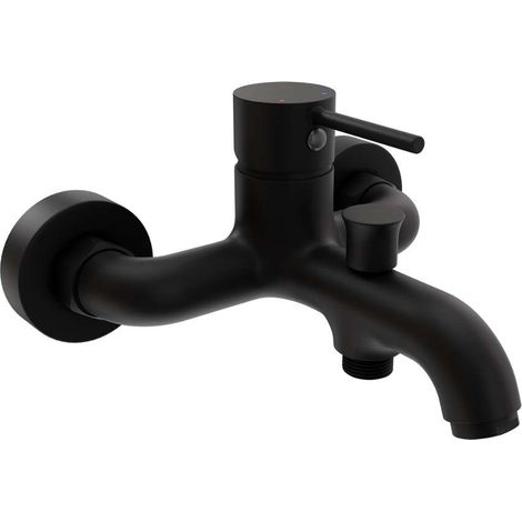 Kielle – Mitigeur de baignoire noir mat – Montage mural – Débit 30 l/min – Entraxe 150 mm – Cartouche céramique – 10315104 (1/4)