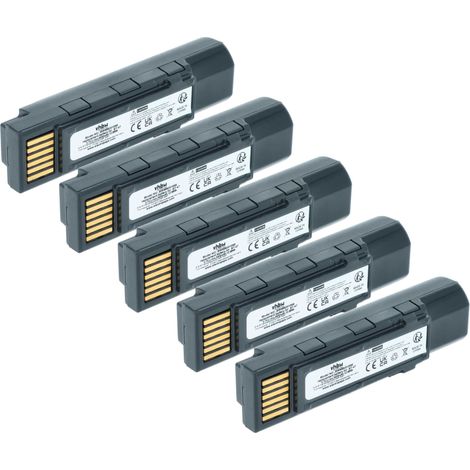 vhbw 5x batteria sostituisce Datalogic TW18050652, 128004721, BT-47, RBP-GM45 per lettore di codici a barre, POS (3400mAh, 3,7V, Li-Ion)