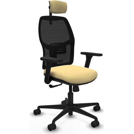 Chaise piqueras y crespo Alfera noir accoudoirs ajustables (1/2)