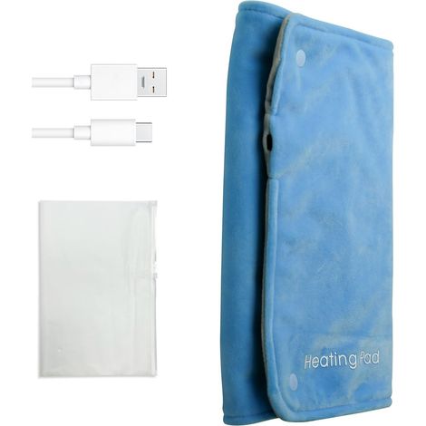 Couverture Chauffante USB - 30 x 50 cm - Protection Contre la Surchauffe - Pour Dos Épaules et Voyage - 1 Pièce (1/5)