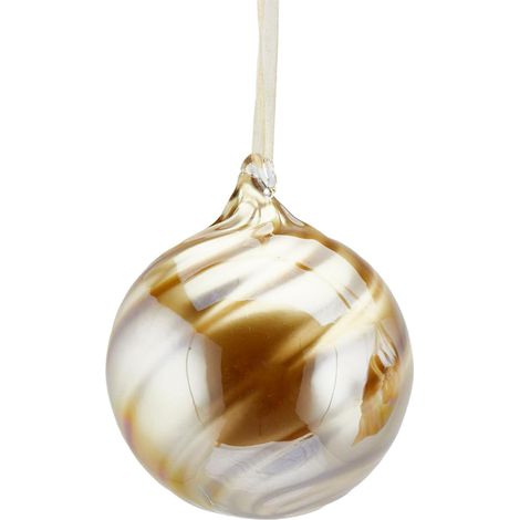 Pallina per albero di Natale Spiral Oro pendaglio decorativo da 9 cm