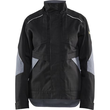 Flammenhemmende Damenjacke 4071 - Schwarz/Grau S