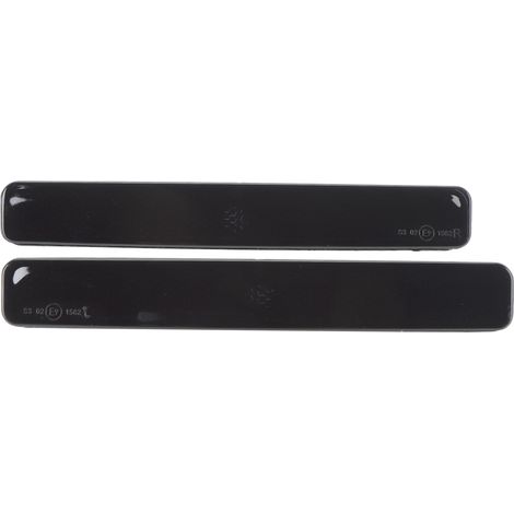 Rückstrahler für die hintere Stoßstange 7E0945106, Reflektierendes Sicherheitsabdeckungsset, linker und rechter hinterer Stoßfänger für Fahrzeuge (SCHWARZ).