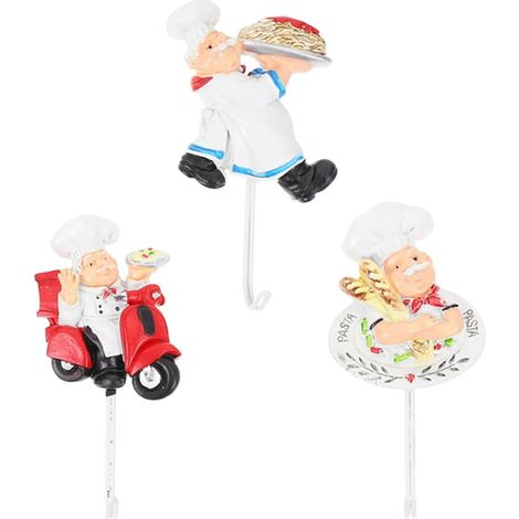 de 3 crochets muraux autocollants KICHOUSE avec figurine de (1/5)