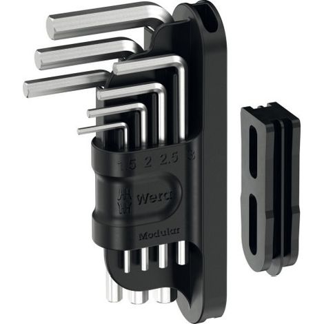 Wera Tool-Check Modular Llaves acodadas Hex-Plus 1, 7 piezas
