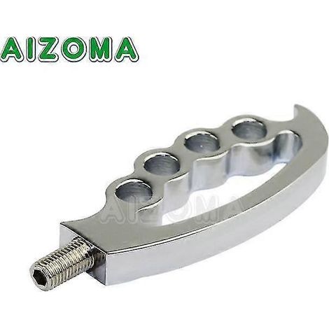 Old-School-Motorrad-Schalthebel (8 mm) für Harley Sportster XL 833 1200 Dyna Cafe Racer Chopper Touring – Chrom (8036) (1/5)