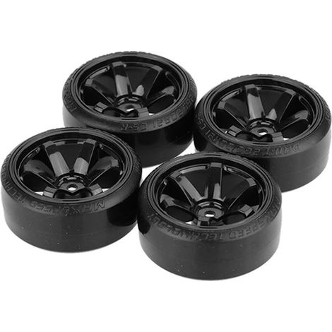 Drift-Car-Reifen, harte Felgen, für Traxxas HPI 1/10 RC Drift-Car, schwarz. (1/5)