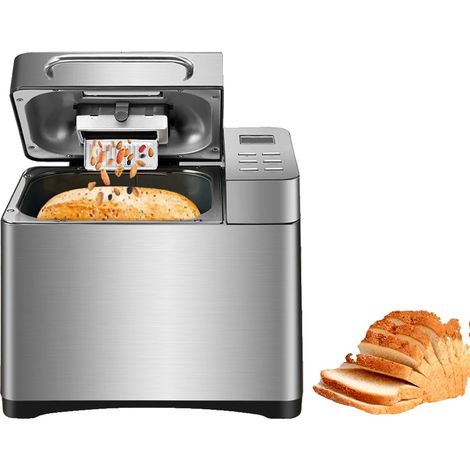 Macchina per il pane, potenza 650W, capacità 1kg, acciaio inox, 19 programmi preimpostati, dispenser automatico di frutta secca. (1/5)