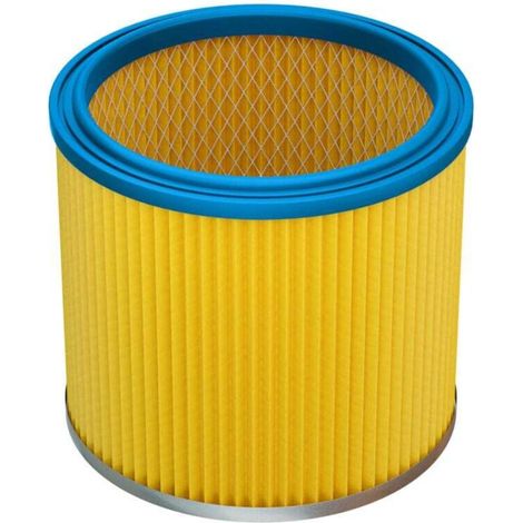 Filtre pour aspirateur1x filtre plissé compatible avec Aqua Vac 6201 A, 6309 P, 6400 F, 7402 B, 7402 P, 7403 B, 7403 P, 7407 P, 7408 P, 7409 P aspirateur - bleu / jaune (1/4)