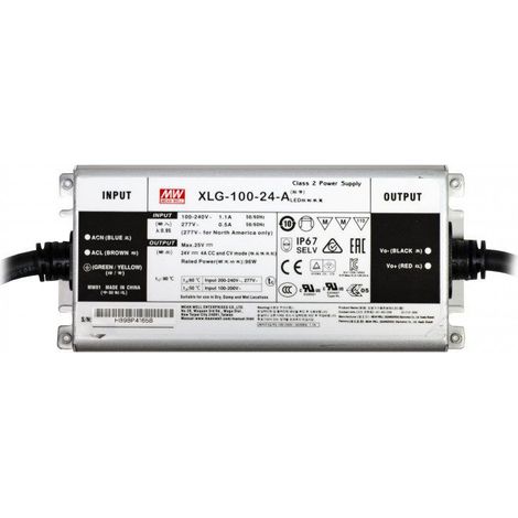 Alimentatore MeanWell 100W 24V IP67 XLG-100-24A