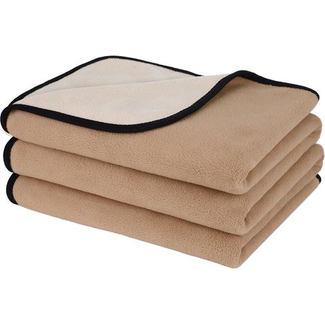 Couverture Chien Imperméable (100x75cm, Camel Clair) (1/5)