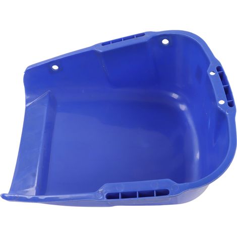 Bidon à poussière robuste en plastique bleu, grande capacité, double poignée, résistant à l'usure, pour séchage de grains, pelle de sol résistante. (1/5)