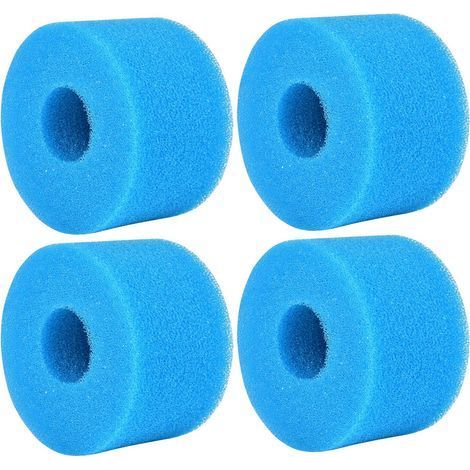 4 éponges filtrantes Type S1 Cartouche filtrante en mousse Filtre en mousse pour piscine Filtre en mousse réutilisable et lavable pour spa, piscine, bain à remous-Muntra (1/5)