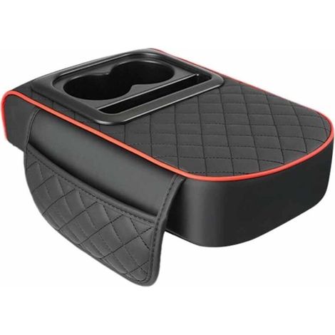 Coussin de console centrale, coussin d'accoudoir de voiture,Coussin de housse de console centrale - Boîte d'accoudoir rehausseur de voiture avec porte-gobelet, oreiller d'accoudoir pour voiture, SUV