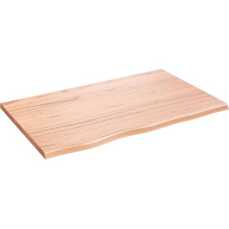 Maison Exclusive - Piano Tavolo Marrone Chiaro 80x50x2cm Rovere Massello Trattato