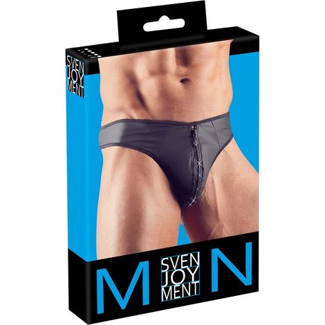 Svenjoyment - Sexy Herren-Tanga mit glänzendem Reißverschluss M (1/5)