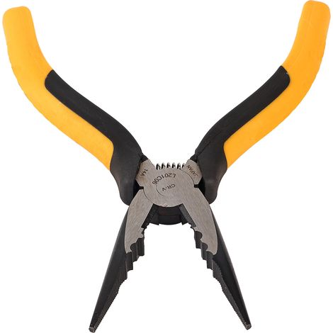 Pince à bec long 6 pouces acier carbone, outil de bricolage coupe-fil et arrache-clous, pince fine pour électricité et précision (1/5)