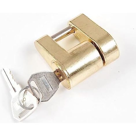 Fogfar 1 verrou de remorque automatique, 6,35 mm de diamètre, connecteur à crochet pour remorquage, bateau, camping-car, camion, voiture, coupleur de 1,9 cm (doré) (1/5)
