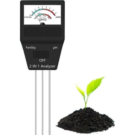 2-in-1 Soil Tester, Soil Element Fertility Detector, Soil pH Meter, Gardening Plant Care Tool Kit, Ideal for Garden, Farm, Yard, No Batteries Required (1/5)