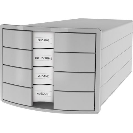 han IMPULS cajonera de oficina gris 4 cajones 28 cm