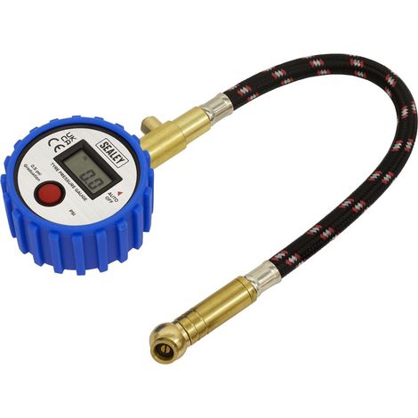 Sealey Digital Tyre Pressure Gauge with Leader Hose & Quick Release TST/PG981 (1/3)